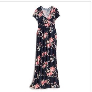Floral Maternity Maxi Dress